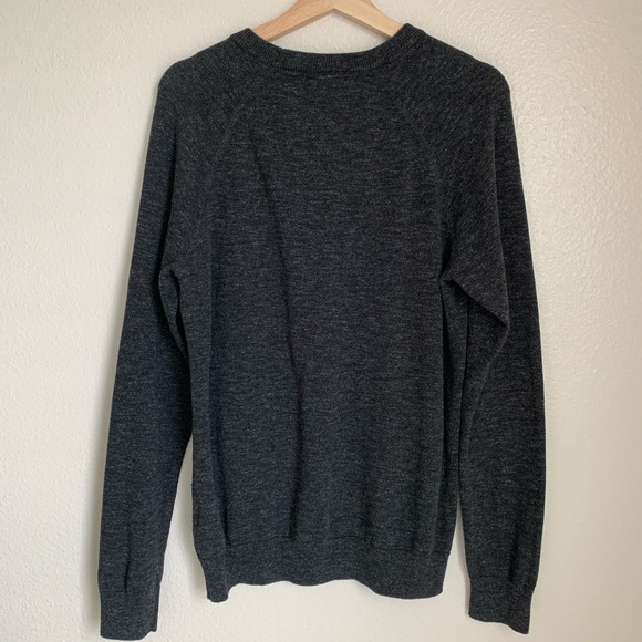 L.O.G.G. H&M Charcoal Gray Crewneck Sweater Sz Sm - Picture 2 of 5